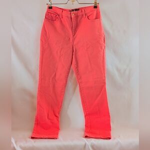 Gloria Vanderbilt Women's Bright Coral Straight Leg Jeans